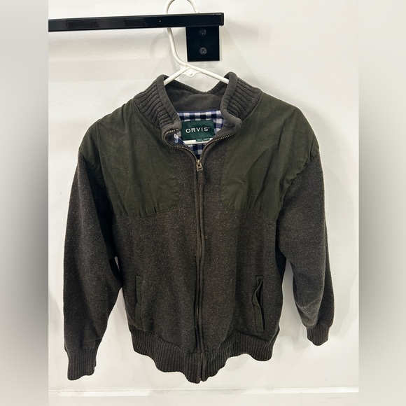 Orvis Ultimate Foul Lined olive Green Weather Sweater - Picture 2 of 6